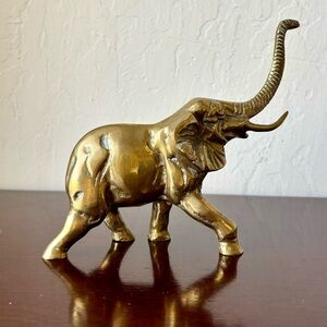 Vintage Brass Elephant Figure